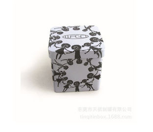Porcellana Commestibile che imballa il contenitore rettangolare di latta con su misura stampato per tè fornitore