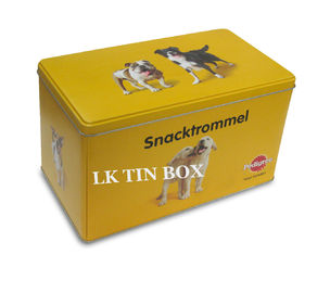Porcellana Latta di prima categoria stampata logo su ordinazione del contenitore della latta del metallo del cibo per cani dell'animale domestico fornitore