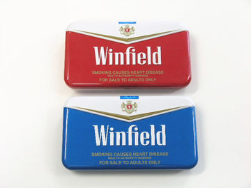 Porcellana Portasigarette delle portasigarette del metallo del barattolo di latta della sigaretta di qualità di Winfield con l'accendino fornitore