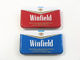 Portasigarette delle portasigarette del metallo del barattolo di latta della sigaretta di qualità di Winfield con l'accendino fornitore